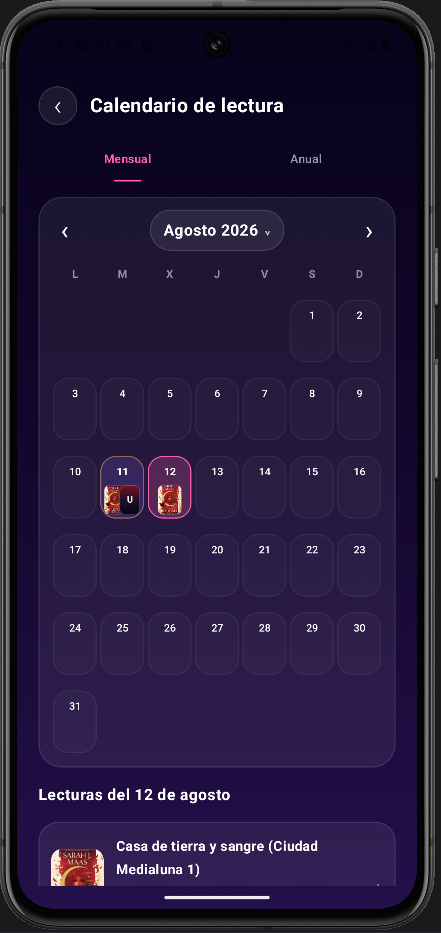 Calendario de lectura de Storiin